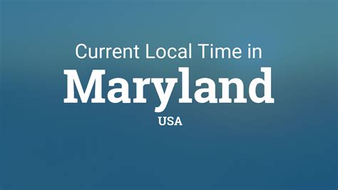 Current local time in USA - Maryland - Bowie. . Current time in usa maryland